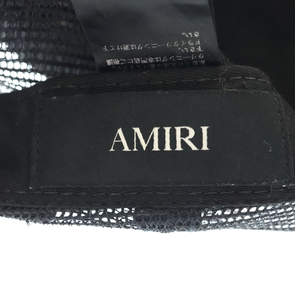 AMIRI(アミリ) MA Logo Trucker Cap MAロゴ トラッカーキャップ 帽子 ブラック SR1XMAH009SAMHDC