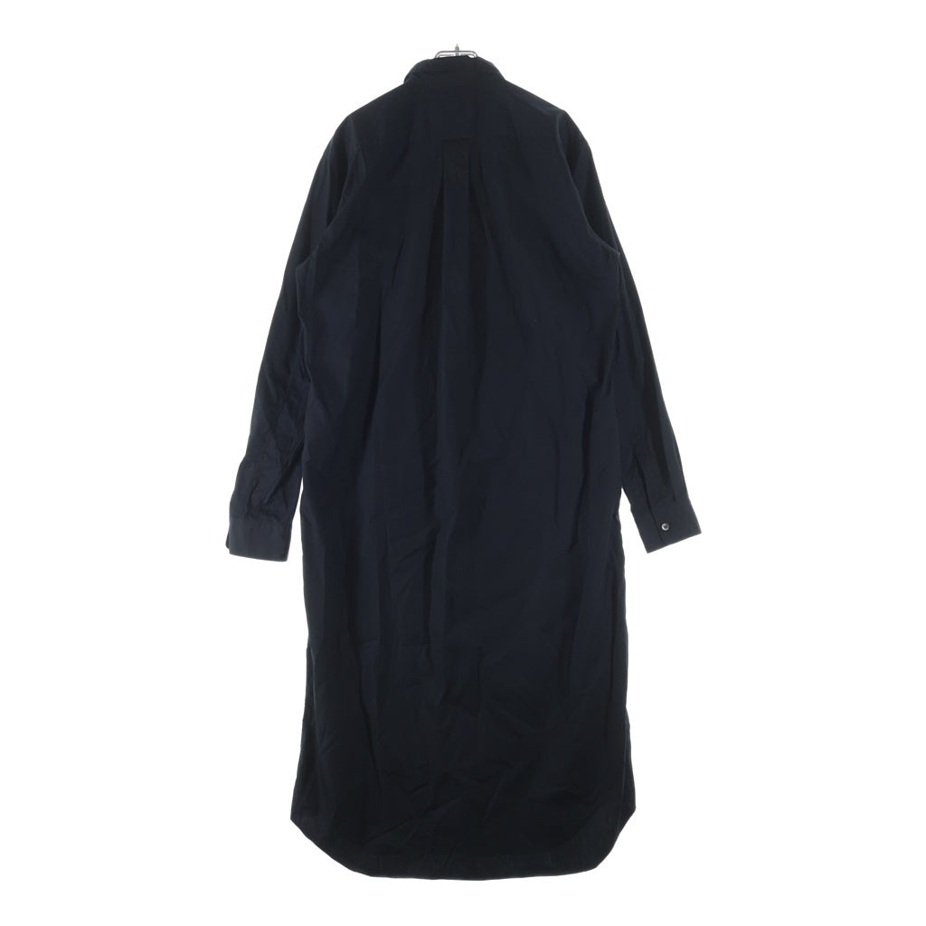 COMME des GARCONS HOMME PLUS(コムデギャルソンオムプリュス) 17SS フロントボタン 襟付き コットン ロング長袖シャツ ブラック PS-B040