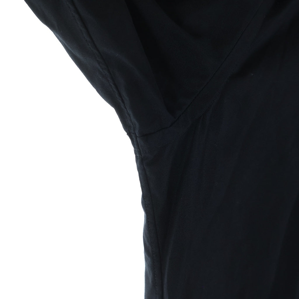 COMME des GARCONS HOMME PLUS(コムデギャルソンオムプリュス) 17SS フロントボタン 襟付き コットン ロング長袖シャツ ブラック PS-B040