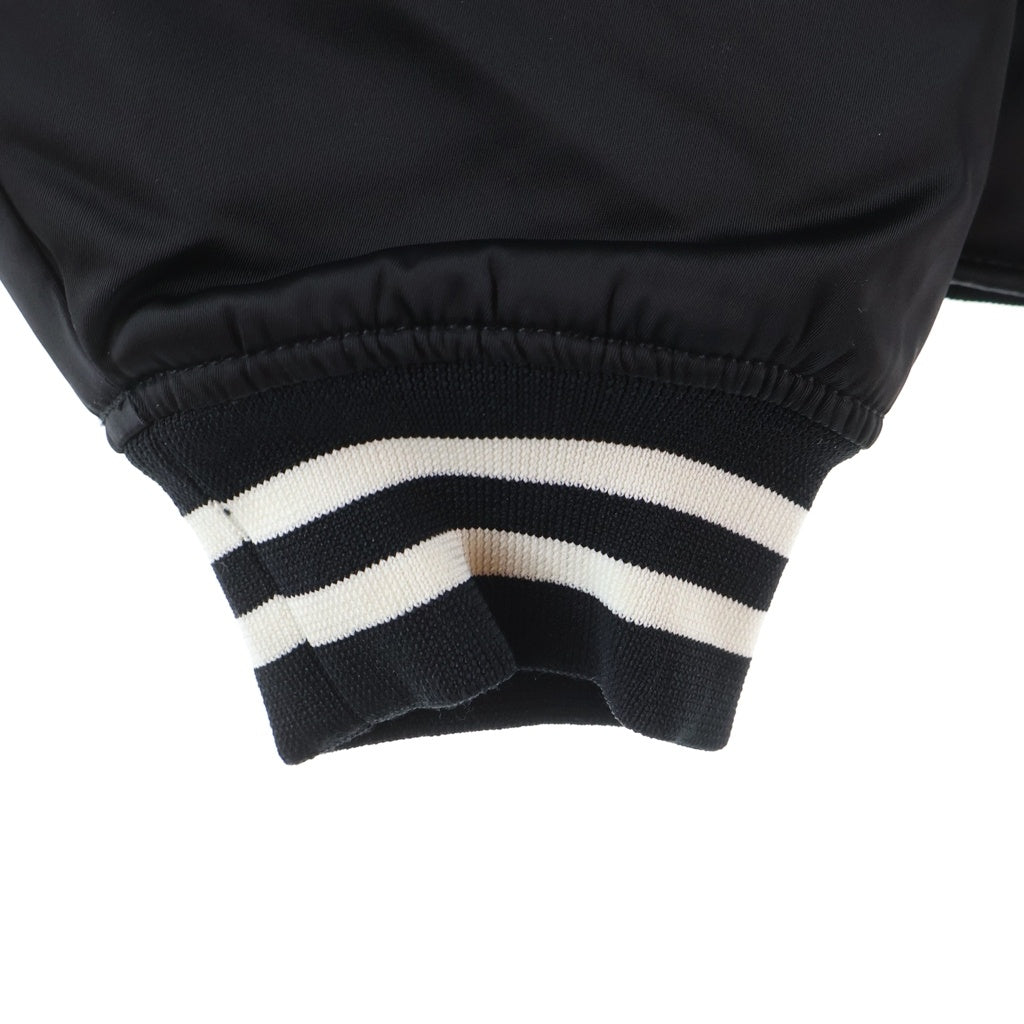 HUMAN MADE(ヒューマンメイド) NYLON STADIUM JACKET ハートプリント ナイロン スタジアムジャケット ブラック HM30JK038