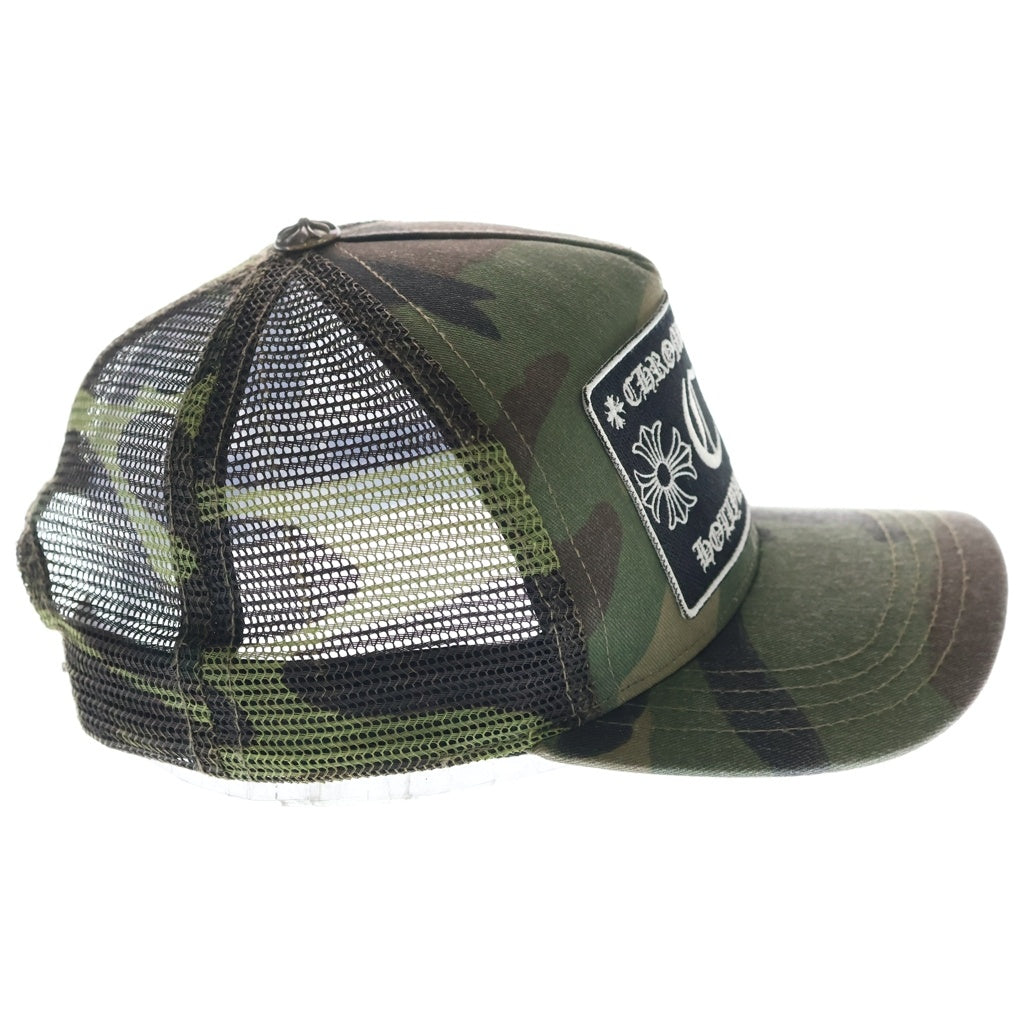 CHROME HEARTS(クロムハーツ) TRUCKER CAP トラッカーキャップ CHパッチ クロスボール カモフラ メッシュ帽子 カーキ