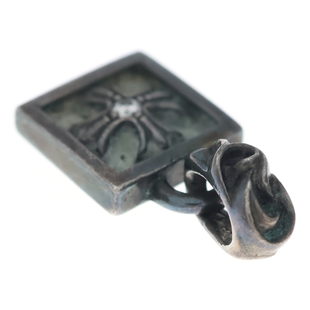 CHROME HEARTS(クロムハーツ) FRAMED CH PLUS 1DIA フレームドCHプラス 1ダイヤ チャーム ペンダントトップ シルバー -