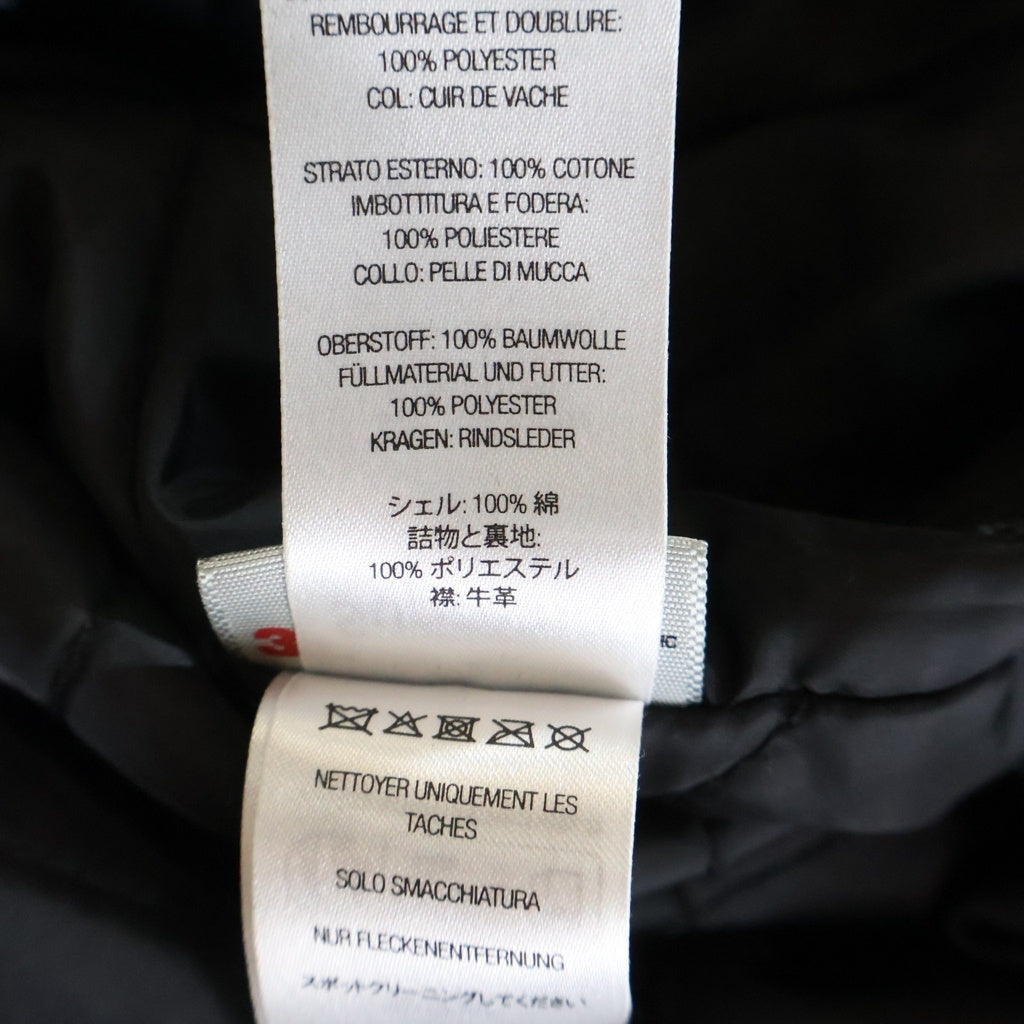 SUPREME(シュプリーム) 24AW Leather Collar Utility Jacket レザーカラー ロゴ刺繍 ユーティリティジャケット ブラック