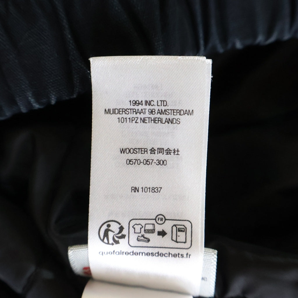 SUPREME(シュプリーム) 24AW Leather Collar Utility Jacket レザーカラー ロゴ刺繍 ユーティリティジャケット ブラック
