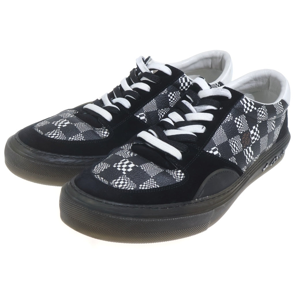 LOUIS VUITTON(ルイヴィトン) 21SS LV Ollie Damier オーリー ダミエパターン ライン ローカットスニーカー ブラック 1A8Q1D