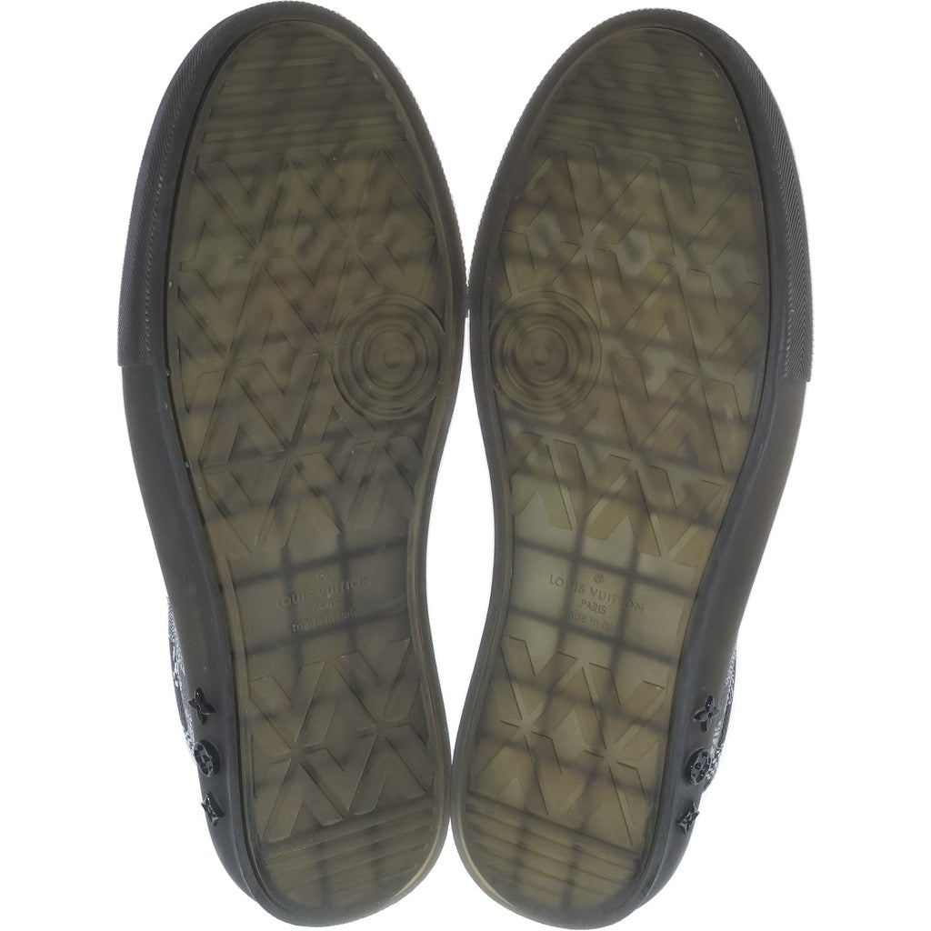 LOUIS VUITTON(ルイヴィトン) 21SS LV Ollie Damier オーリー ダミエパターン ライン ローカットスニーカー ブラック 1A8Q1D