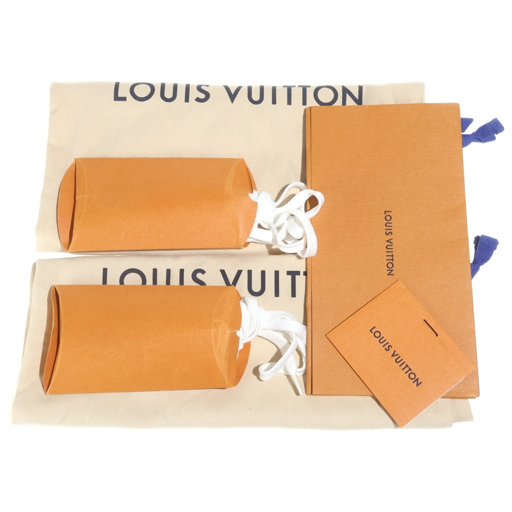 LOUIS VUITTON(ルイヴィトン) 21SS LV Ollie Damier オーリー ダミエパターン ライン ローカットスニーカー ブラック 1A8Q1D