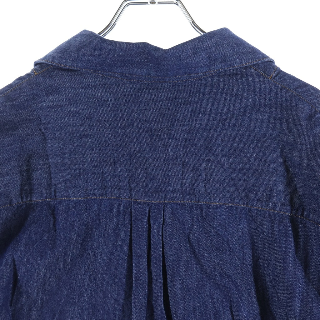 LOEWE(ロエベ) Denim Shirt アナグラム 刺繍 半袖デニムシャツ インディゴ H526Y1DX05