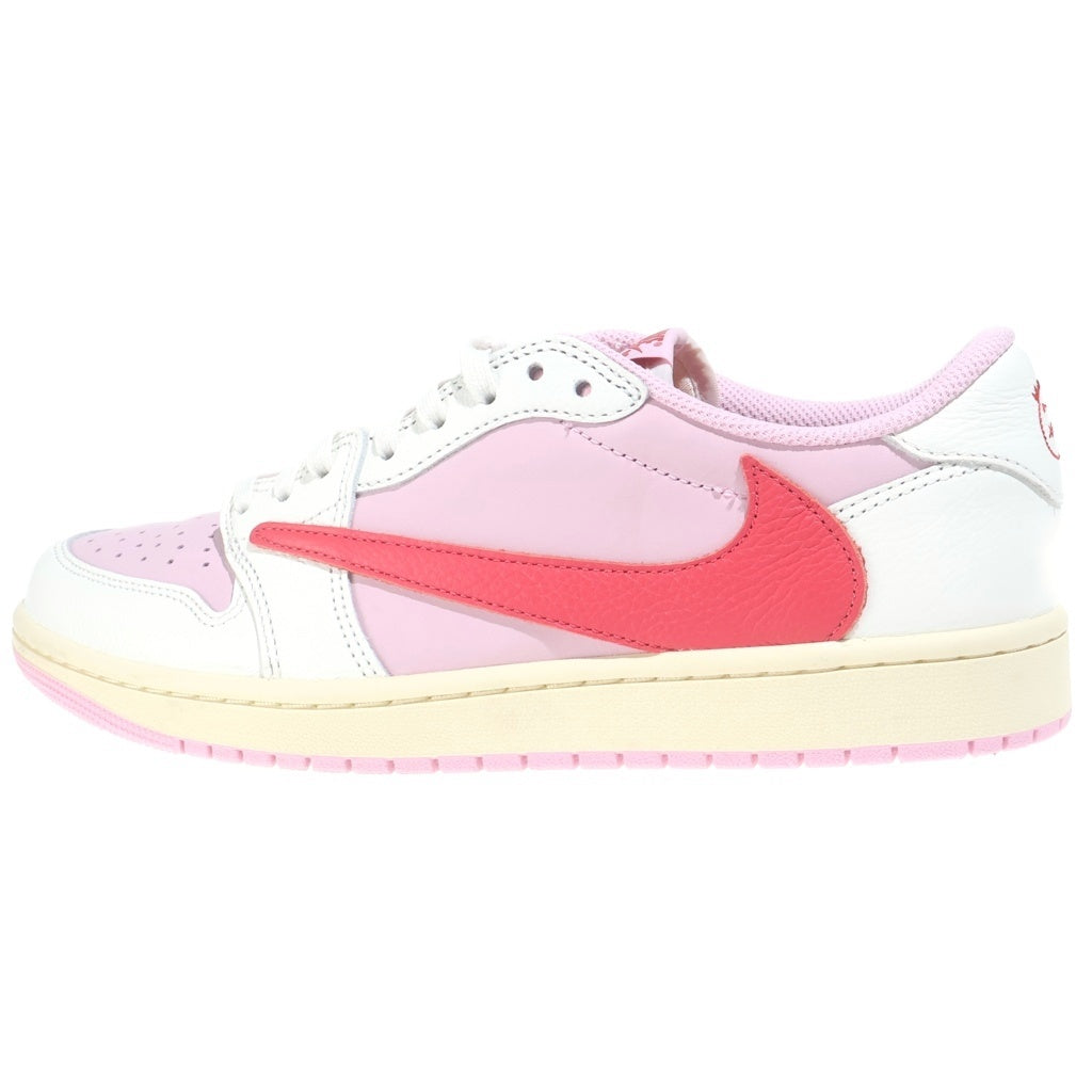 NIKE(ナイキ) ×Travis Scott AIR JORDAN 1 RETRO LOW OG SAIL TROPICAL PINK エアジョーダン1 レトロ セイル トロピカルピンク ローカットスニーカー IQ7604-101