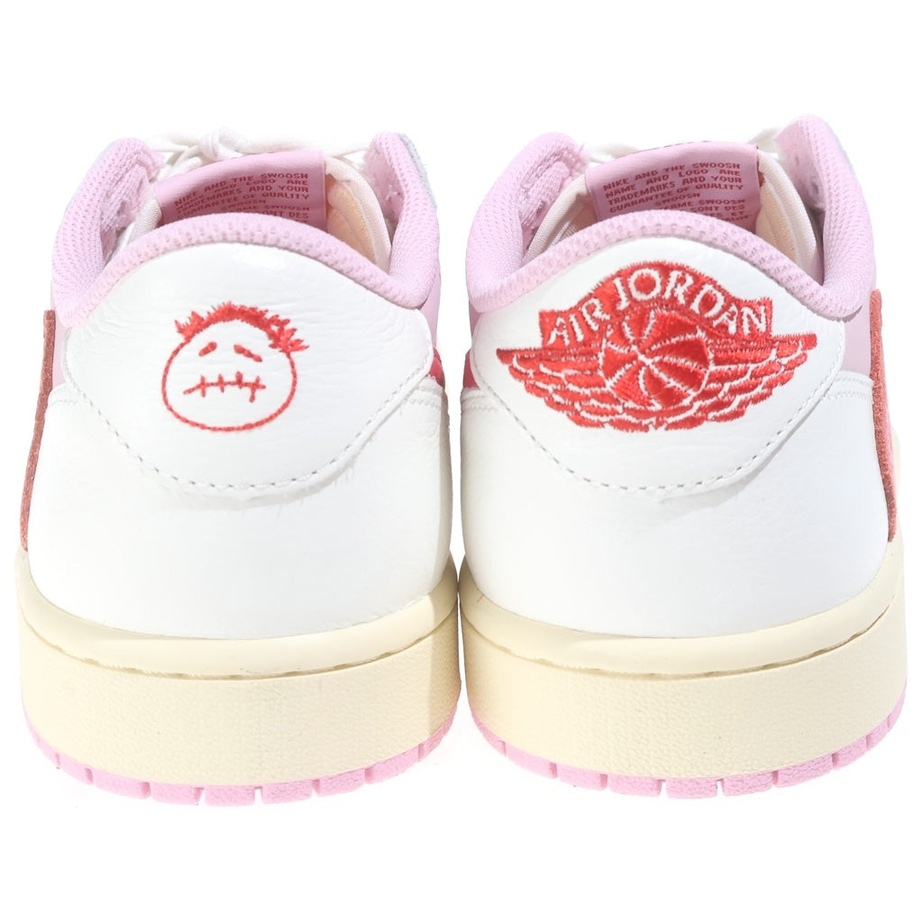 NIKE(ナイキ) ×Travis Scott AIR JORDAN 1 RETRO LOW OG SAIL TROPICAL PINK エアジョーダン1 レトロ セイル トロピカルピンク ローカットスニーカー IQ7604-101