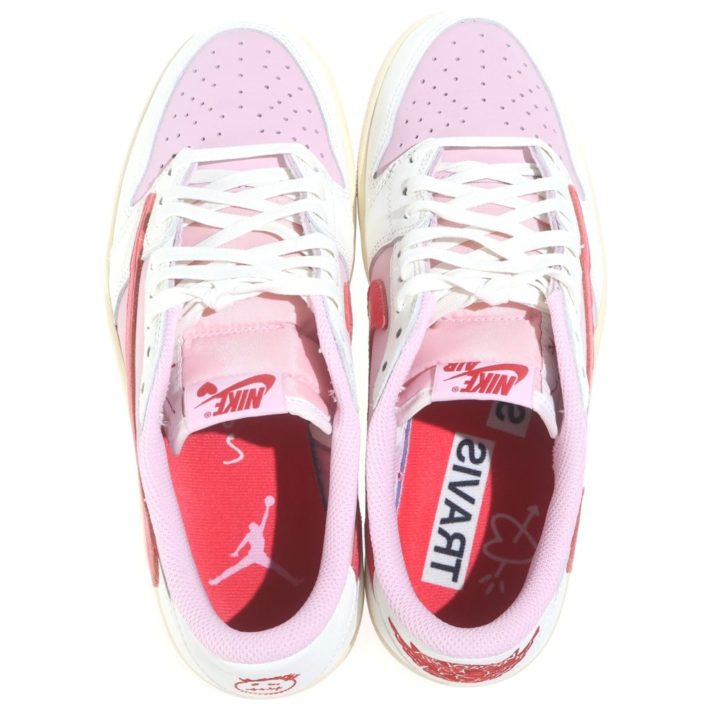 NIKE(ナイキ) ×Travis Scott AIR JORDAN 1 RETRO LOW OG SAIL TROPICAL PINK エアジョーダン1 レトロ セイル トロピカルピンク ローカットスニーカー IQ7604-101