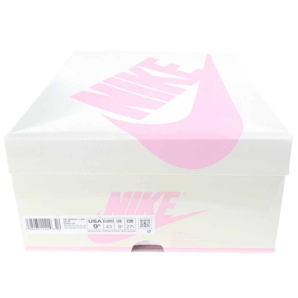 NIKE(ナイキ) ×Travis Scott AIR JORDAN 1 RETRO LOW OG SAIL TROPICAL PINK エアジョーダン1 レトロ セイル トロピカルピンク ローカットスニーカー IQ7604-101
