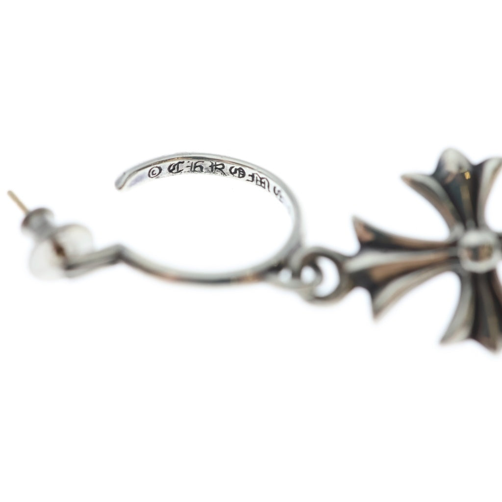 CHROME HEARTS(クロムハーツ) TINY CH CROSS タイニーCHクロス フープピアス シルバー BCA115