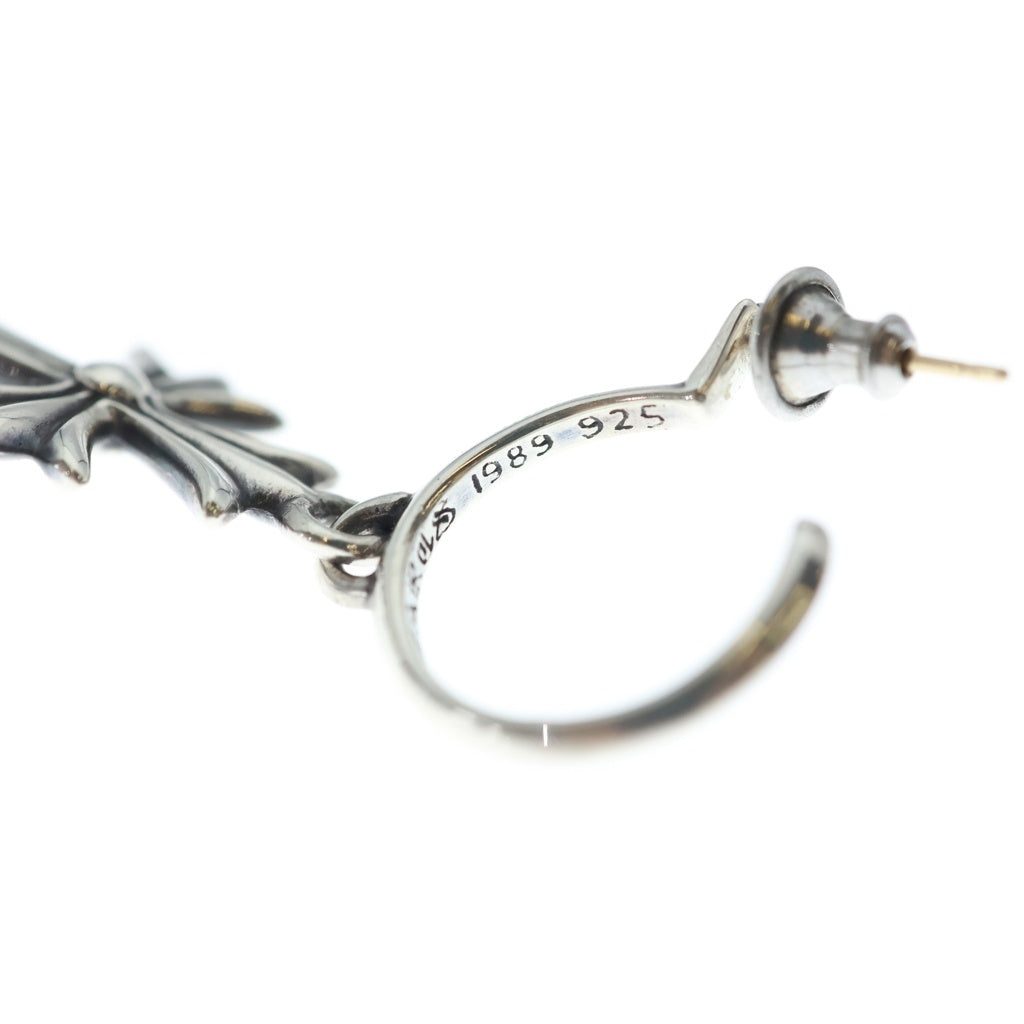 CHROME HEARTS(クロムハーツ) TINY CH CROSS タイニーCHクロス フープピアス シルバー BCA115