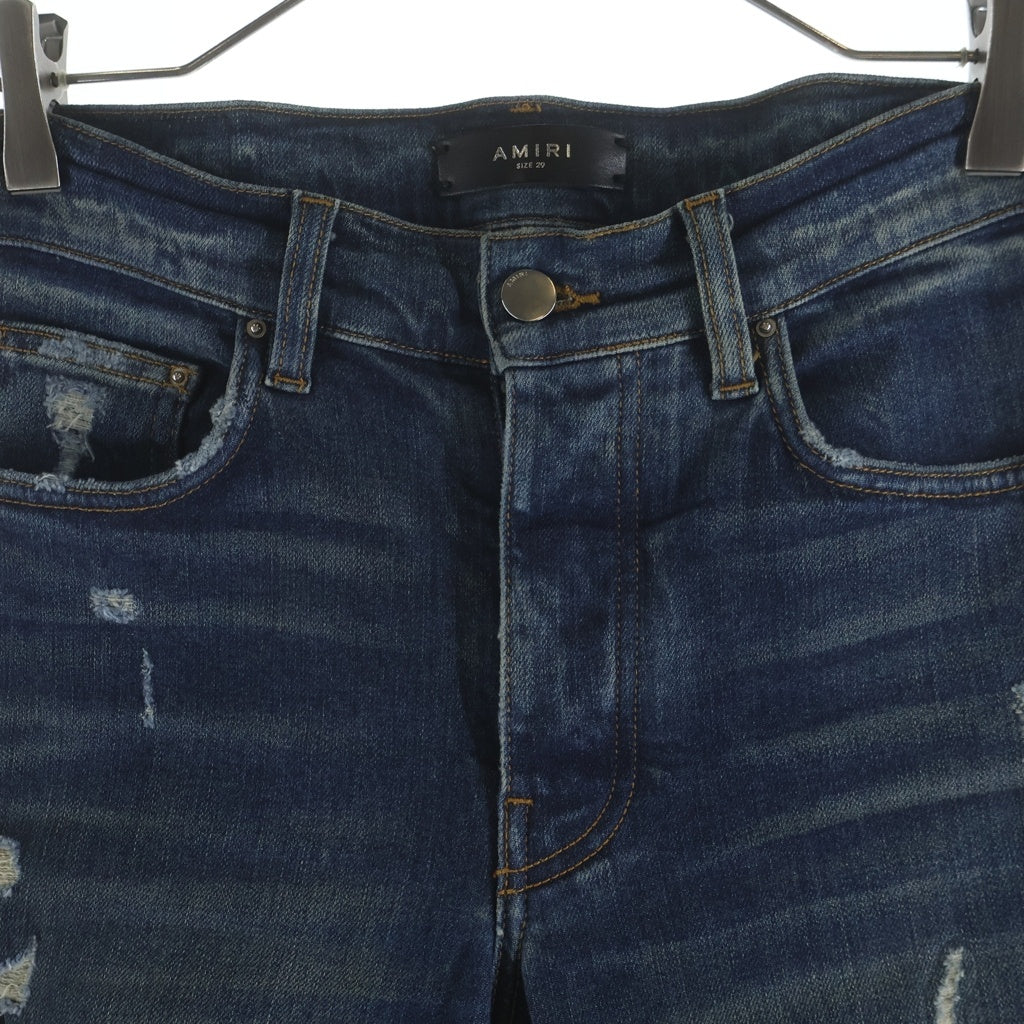 AMIRI(アミリ) MX1 ダメージ加工 スキニーデニムパンツ インディゴ