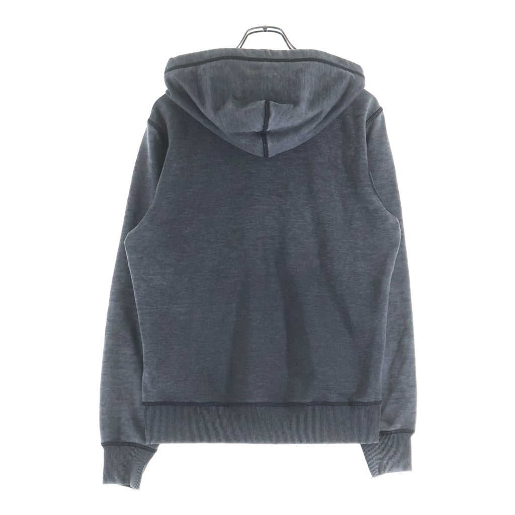 DIESEL(ディーゼル) S-GINN-HOOD-ZIP-L1 フロントロゴプリント フーディー ジップアップ スウェットパーカー グレー A10434