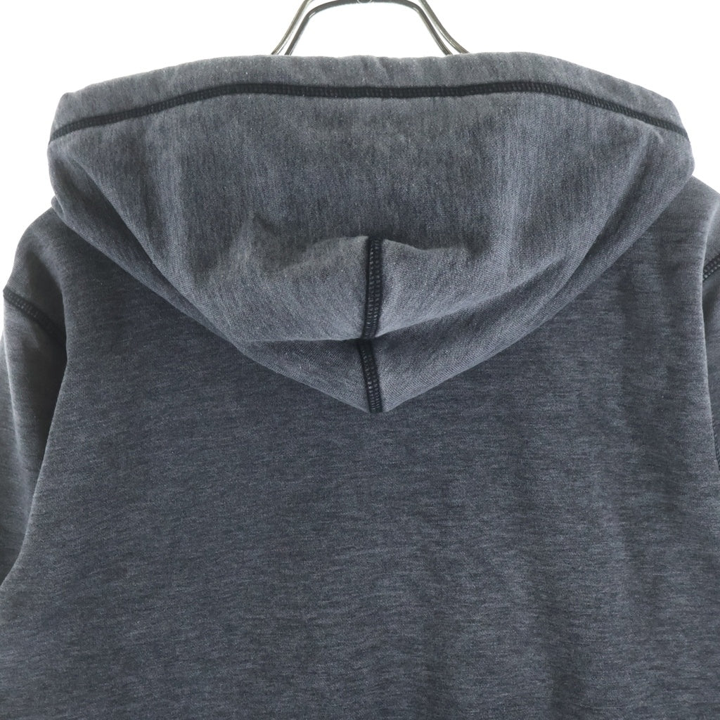 DIESEL(ディーゼル) S-GINN-HOOD-ZIP-L1 フロントロゴプリント フーディー ジップアップ スウェットパーカー グレー A10434