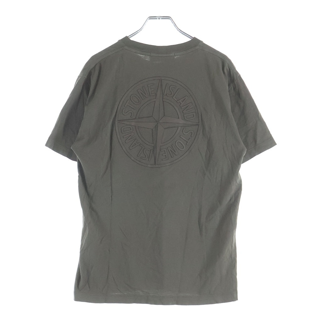 STONE ISLAND(ストーンアイランド) 24AW T-SHIRT フロントロゴプリント クルーネック 半袖Tシャツ カットソー カーキ 81152NS81