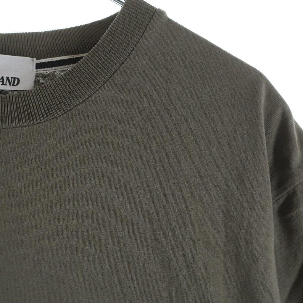STONE ISLAND(ストーンアイランド) 24AW T-SHIRT フロントロゴプリント クルーネック 半袖Tシャツ カットソー カーキ 81152NS81