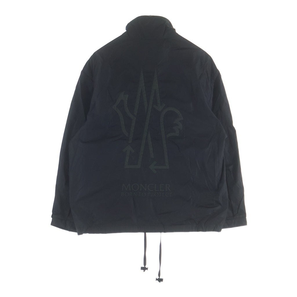 MONCLER(モンクレール) CHAPON GIUBOTTO ロゴワッペン付き ジップアップ ナイロンジャケット ブラック I10931A00105