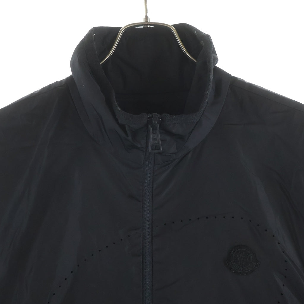 MONCLER(モンクレール) CHAPON GIUBOTTO ロゴワッペン付き ジップアップ ナイロンジャケット ブラック I10931A00105