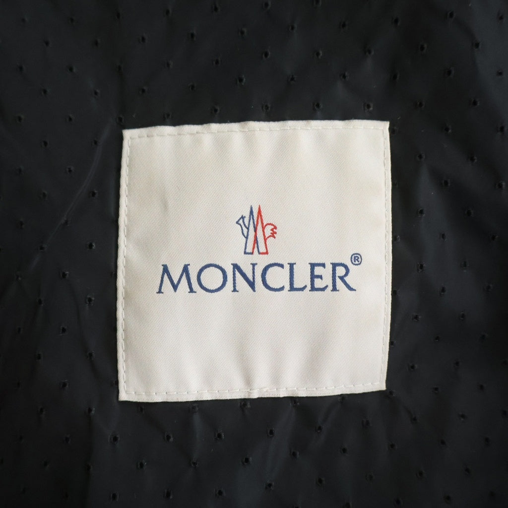 MONCLER(モンクレール) CHAPON GIUBOTTO ロゴワッペン付き ジップアップ ナイロンジャケット ブラック I10931A00105