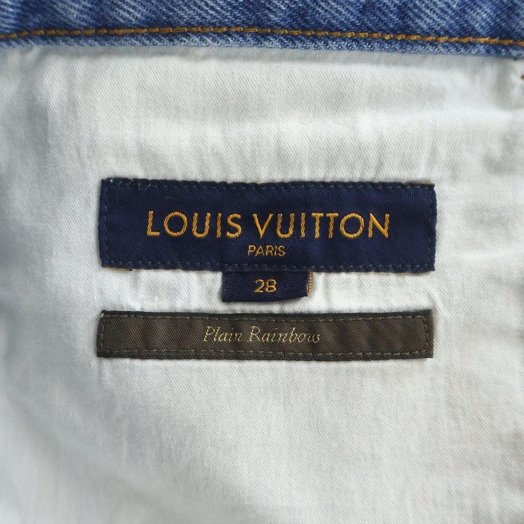 LOUIS VUITTON(ルイヴィトン) 19AW Flared Denim Pants ジップアップ フレアデニムパンツ ブルー HHD41WLVP