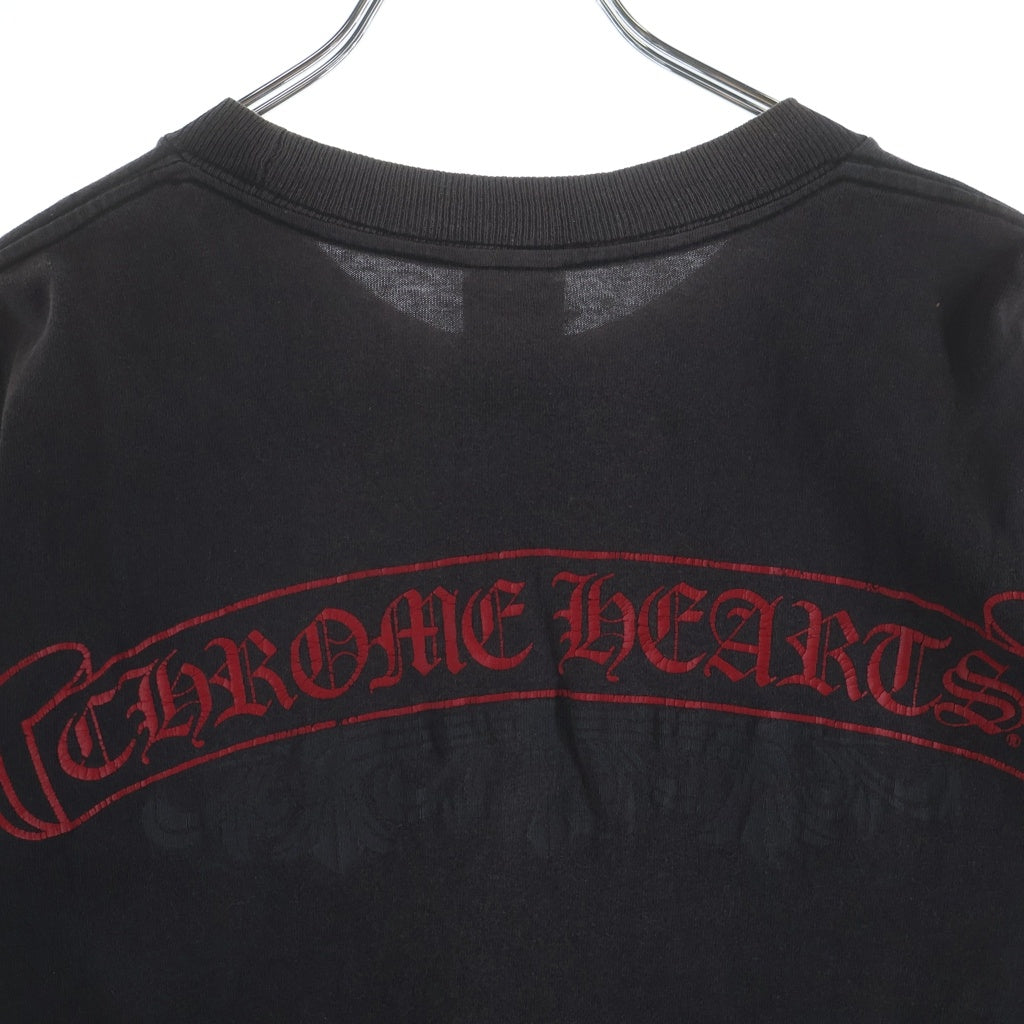 CHROME HEARTS(クロムハーツ) OLD FLORAL TEE オールド バックスクロールラベル フローラルクロス 半袖Tシャツ カットソー ブラック