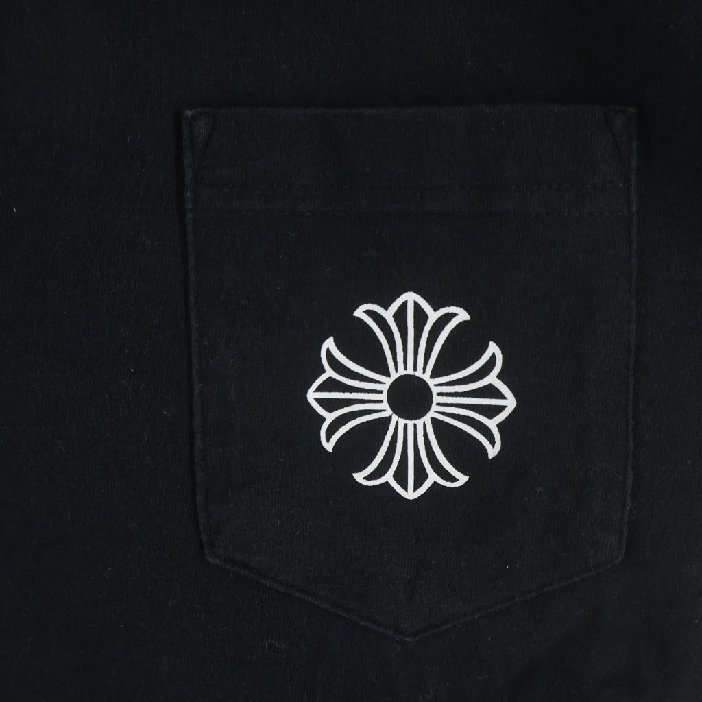 CHROME HEARTS(クロムハーツ) OLD CH PLS CROSS TEE オールド バックCHプラス クロスプリント 半袖Tシャツ カットソー ブラック