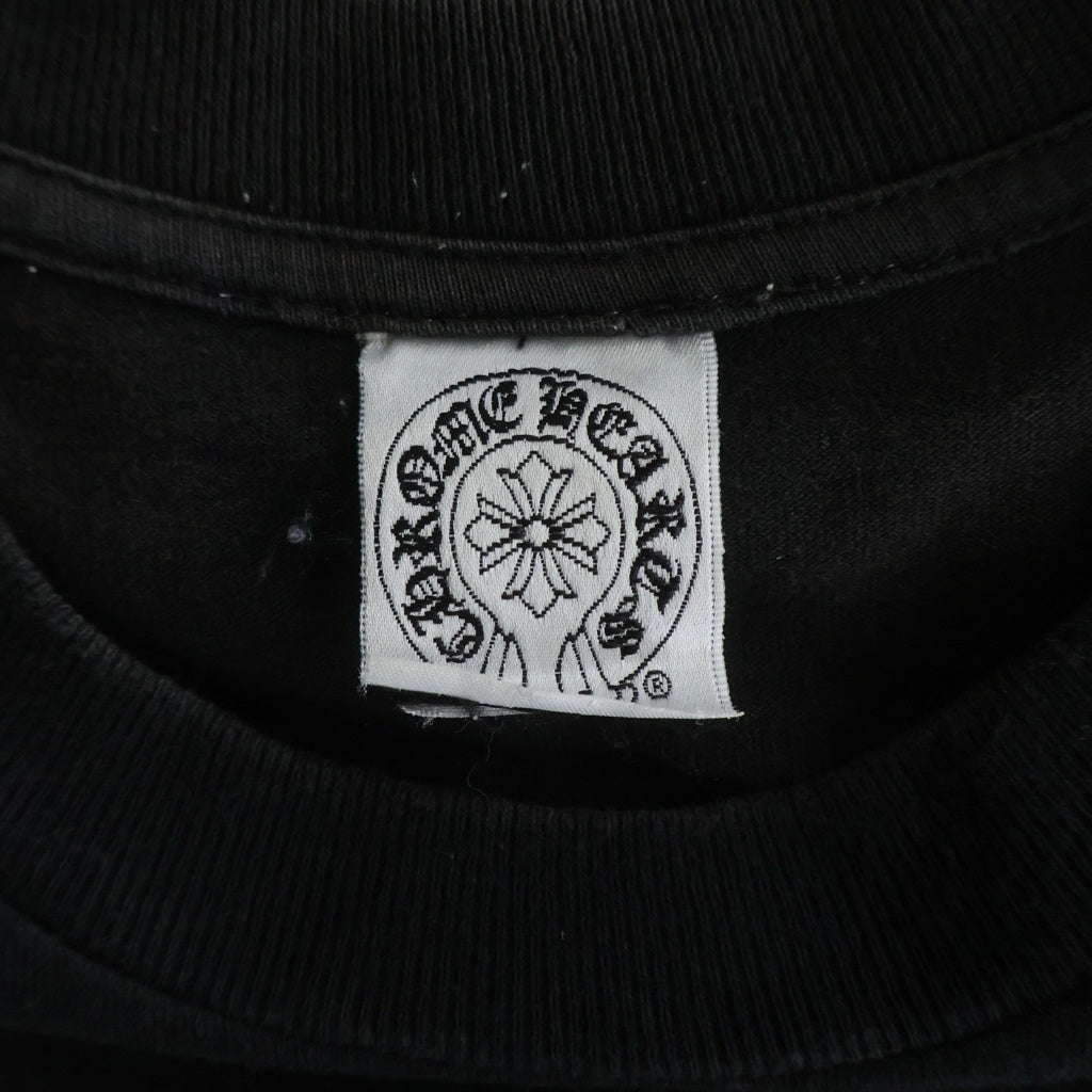 CHROME HEARTS(クロムハーツ) OLD CH PLS CROSS TEE オールド バックCHプラス クロスプリント 半袖Tシャツ カットソー ブラック