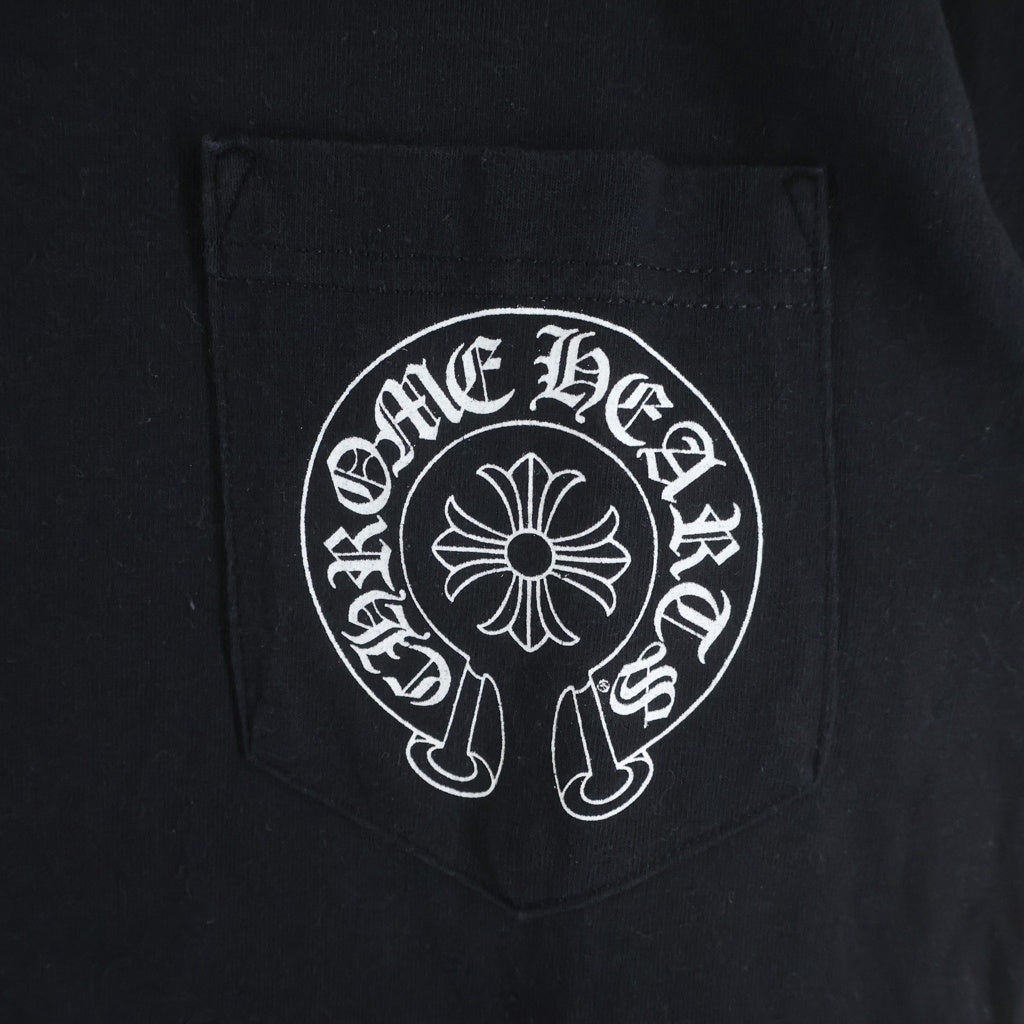 CHROME HEARTS(クロムハーツ) OLD HONOLULU CH PLS TEE オールド ホノルル限定 バッグCHプラス 半袖Tシャツ カットソー ブラック