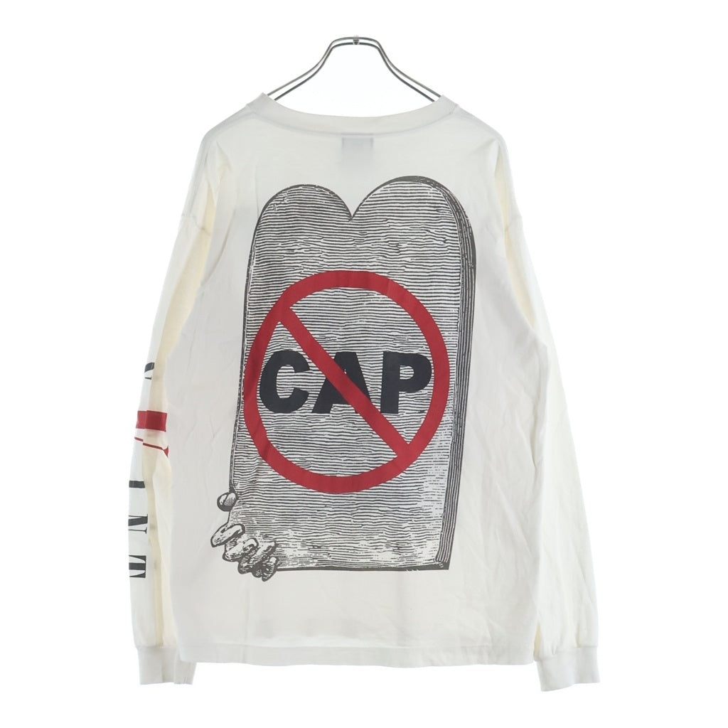 SAINT MICHAEL(セントマイケル) 22SS ×VLONE L/S TEE ヴィーロン 両面プリント クルーネック 長袖Tシャツ カットソー ホワイト SM-S22-0000-069