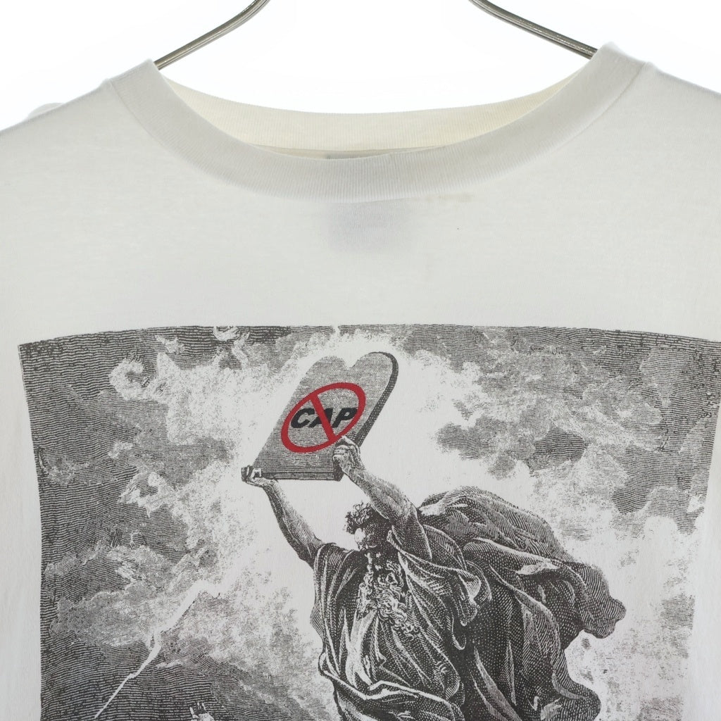 SAINT MICHAEL(セントマイケル) 22SS ×VLONE L/S TEE ヴィーロン 両面プリント クルーネック 長袖Tシャツ カットソー ホワイト SM-S22-0000-069