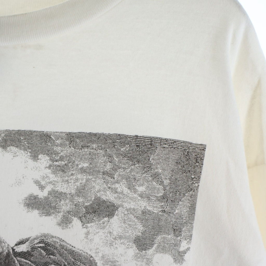 SAINT MICHAEL(セントマイケル) 22SS ×VLONE L/S TEE ヴィーロン 両面プリント クルーネック 長袖Tシャツ カットソー ホワイト SM-S22-0000-069