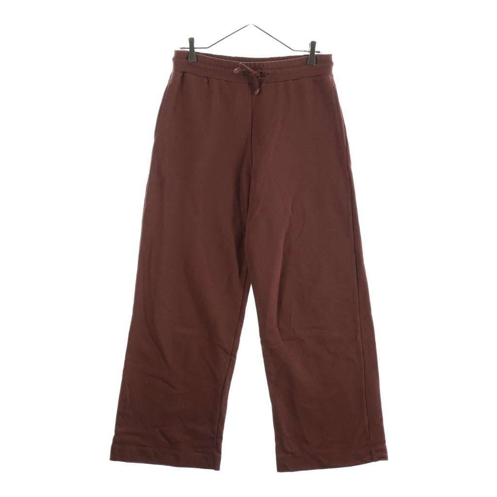 DRIES VAN NOTEN(ドリスヴァンノッテン) ウエストリブ ドローストリング ワイドスウェットパンツ ライトブラウン