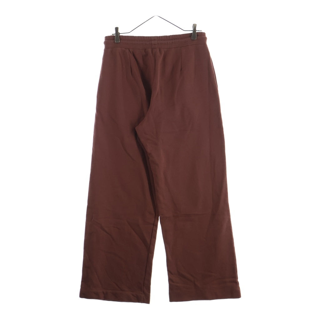 DRIES VAN NOTEN(ドリスヴァンノッテン) ウエストリブ ドローストリング ワイドスウェットパンツ ライトブラウン