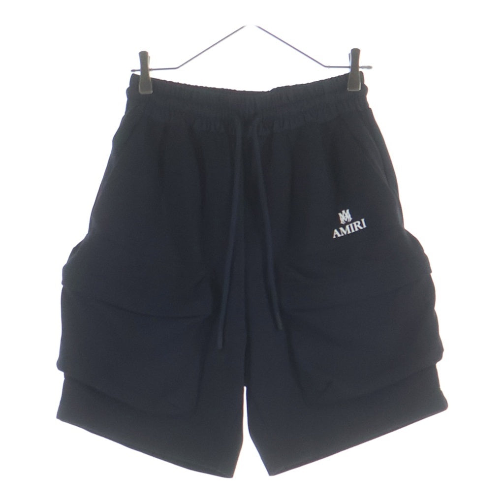 AMIRI(アミリ) 26SS Men Shorts ラバーロゴ ハーフパンツ ショーツ ブラック AMBMSO1058