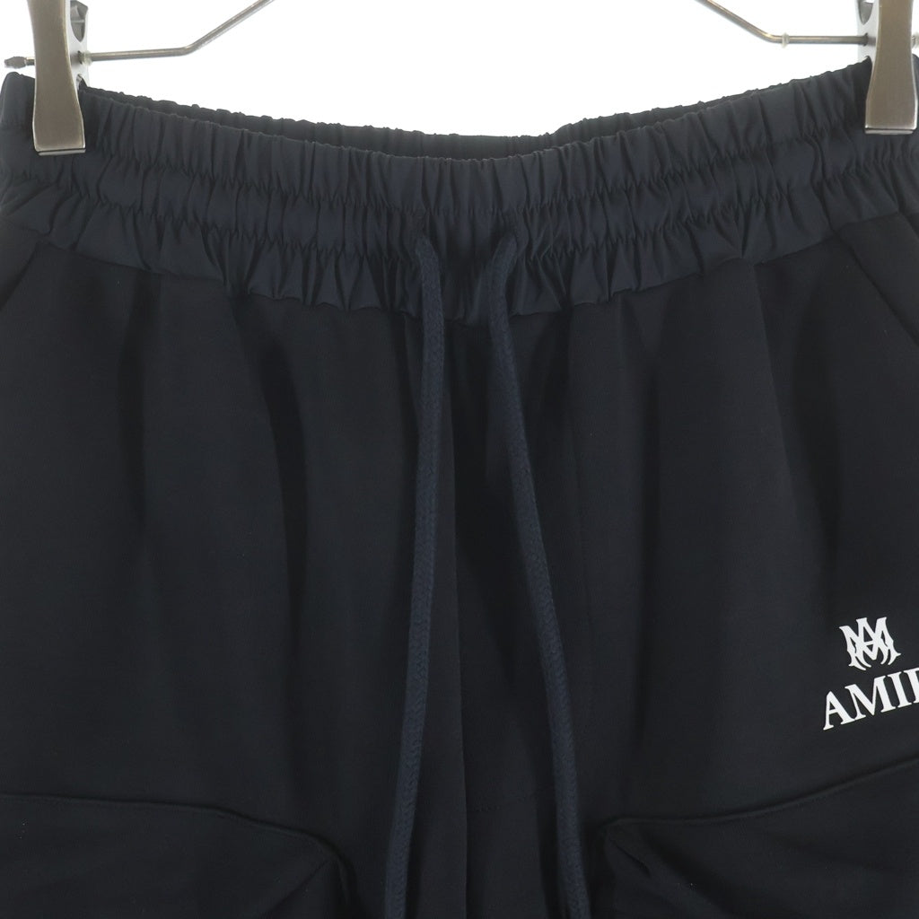 AMIRI(アミリ) 26SS Men Shorts ラバーロゴ ハーフパンツ ショーツ ブラック AMBMSO1058