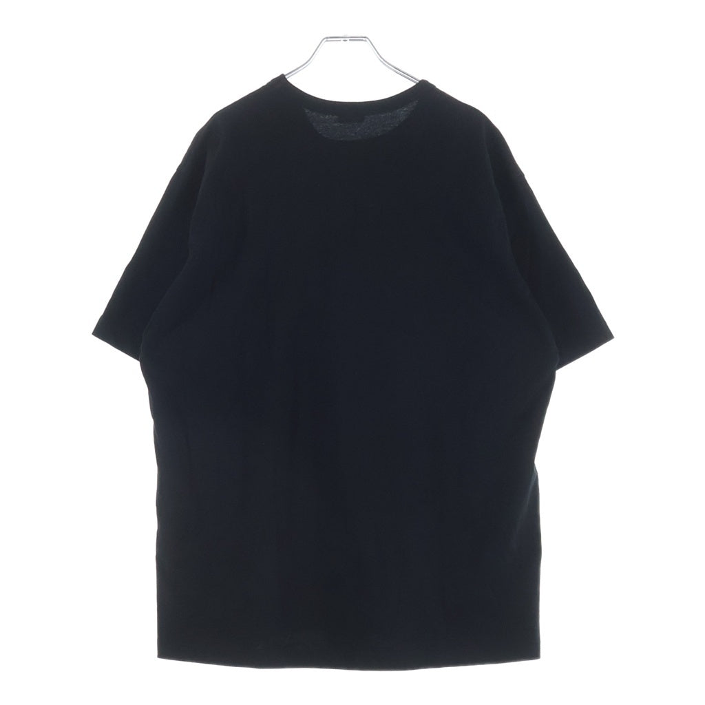 kolor BEACON(カラービーコン) 24SS Saturday Night Fever Front Fold Crewneck グラフィックプリント 天竺 半袖Tシャツ カットソー ブラック 24SBM-T09237