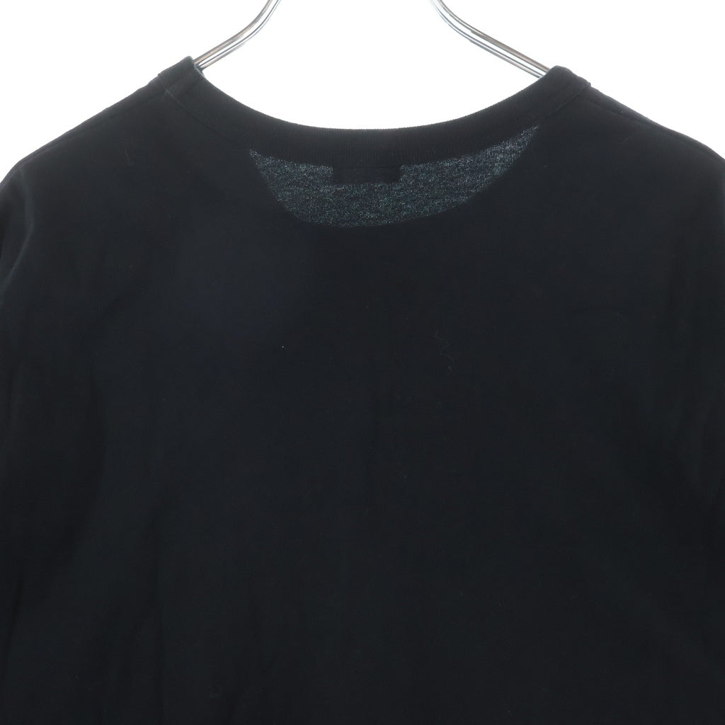 kolor BEACON(カラービーコン) 24SS Saturday Night Fever Front Fold Crewneck グラフィックプリント 天竺 半袖Tシャツ カットソー ブラック 24SBM-T09237