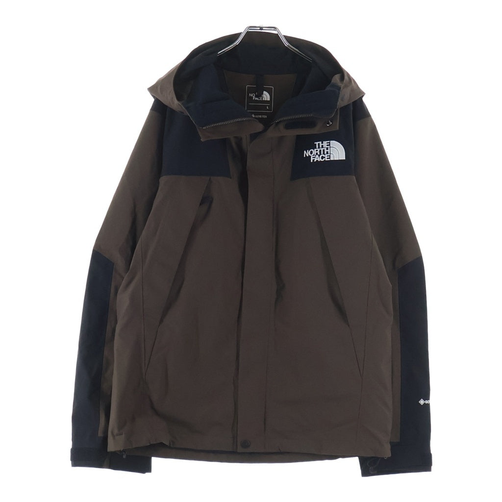 THE NORTH FACE(ザノースフェイス) GORE-TEX MOUNTAIN JACKET ゴアテックス ロゴ刺繍 ナイロン マウンテンジャケット ブラウン/ブラック NP61800