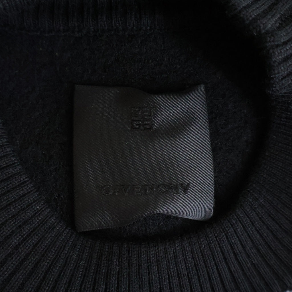 GIVENCHY(ジバンシィ) 4G Allover Crewneck Sweater オールオーバー クルーネック 長袖ニット セーター ブラック/ホワイト BM90H84Y9F