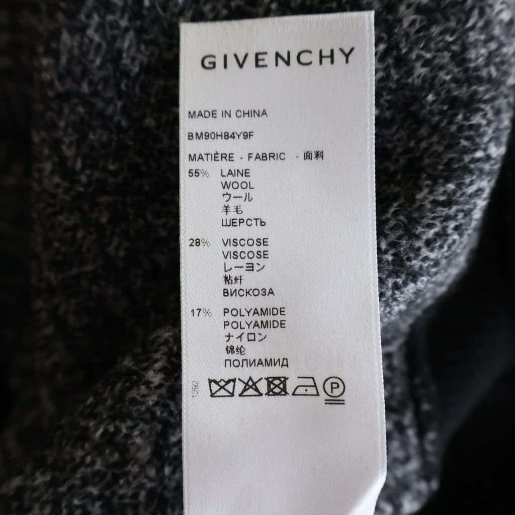 GIVENCHY(ジバンシィ) 4G Allover Crewneck Sweater オールオーバー クルーネック 長袖ニット セーター ブラック/ホワイト BM90H84Y9F