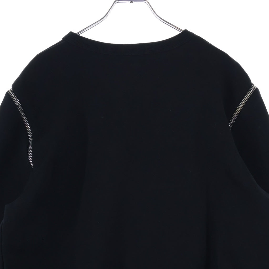 Alexander McQueen(アレキサンダーマックイーン) MULTI ZIP SWEATSHIRT アームジップ クルーネック 長袖スウェット トレーナー ブラック 687743