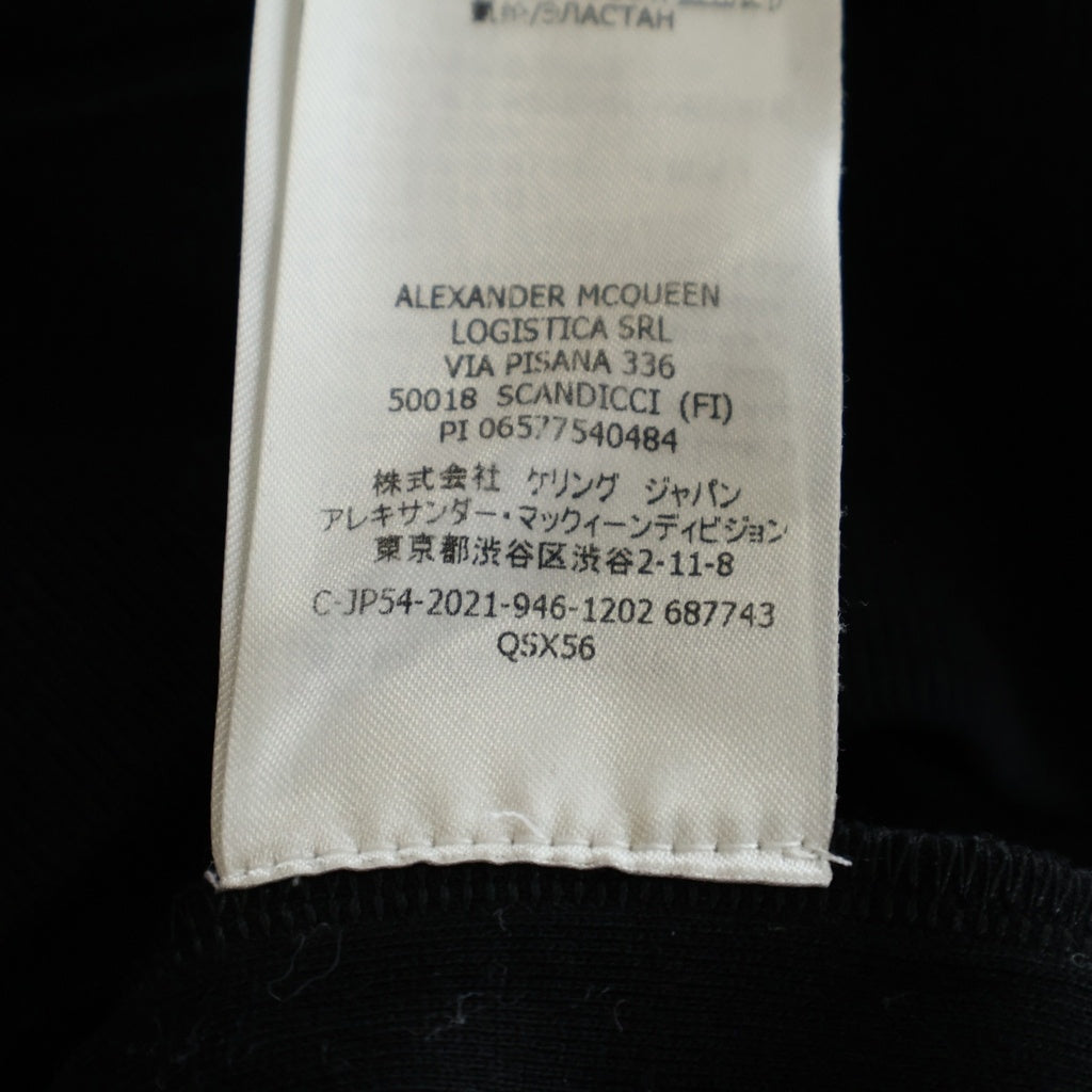 Alexander McQueen(アレキサンダーマックイーン) MULTI ZIP SWEATSHIRT アームジップ クルーネック 長袖スウェット トレーナー ブラック 687743