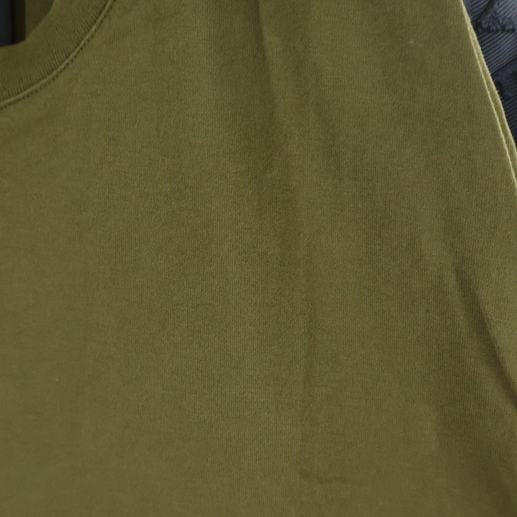 GIVENCHY(ジバンシィ) 21AW ロゴテープ スリムフィット クルーネック 半袖Tシャツ カットソー カーキ BM714Q3Y6B