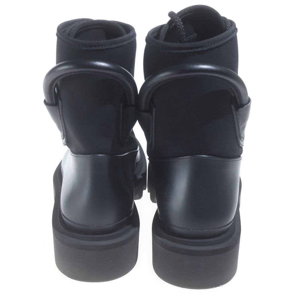 GIVENCHY(ジバンシィ) COMBAT BOOT 素材切替 レースアップ ハイカットブーツ ブラック BH700GH0S5