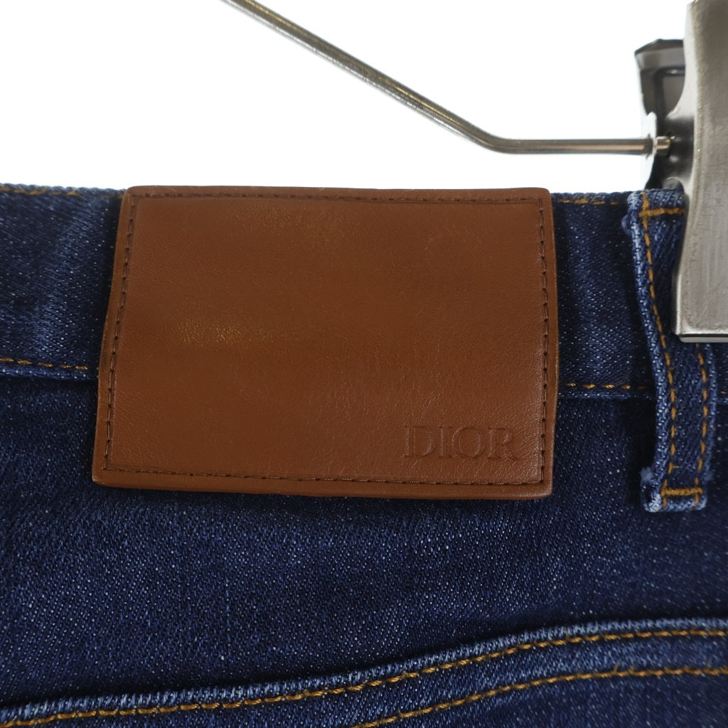 DIOR(ディオール) 裾裏地オブリーク ボタンフライ スキニーデニムパンツ インディゴ 013DS00D226X