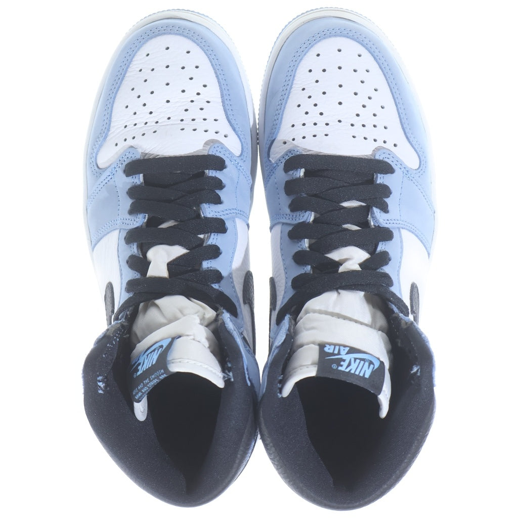NIKE(ナイキ) AIR JORDAN 1 RETRO HIGH OG UNIVERCITY BLUE エアジョーダン1 ハイ ユニバーシティーブルー ハイカットスニーカー ブルー/ホワイト US7.5/25.5cm 555088-134