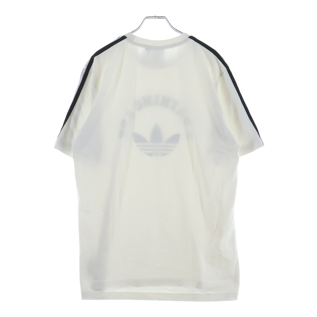 adidas(アディダス) ×A BATHING APE LOGO TEE アベイシングエイプ ロゴプリント クルーネック 半袖Tシャツ カットソー ホワイト JN7120